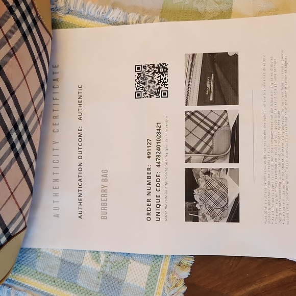 BURBERRY BLUE LABLE VINTAGE HAND BAG/ W COA - Picture 3 of 15